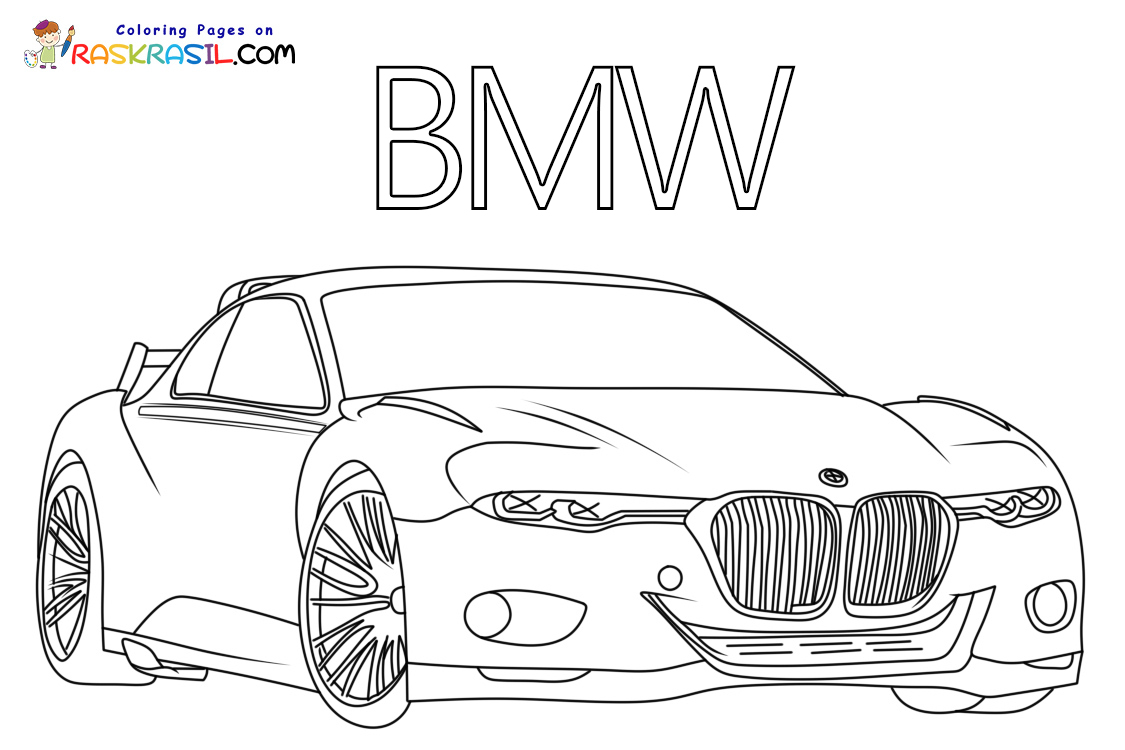 black and white coloring pages of cars