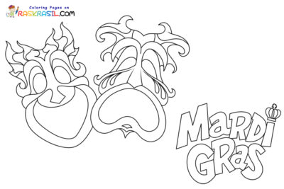 Mardi Gras Coloring Pages