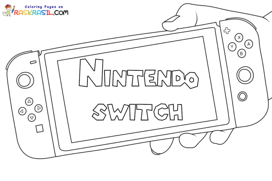 Dibujos de Nintendo Switch para Colorear