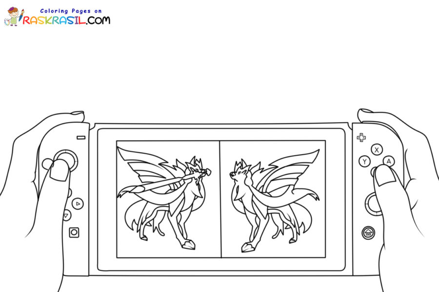 Desenhos do Nintendo Switch para Colorir