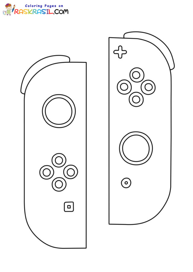 Desenhos do Nintendo Switch para Colorir
