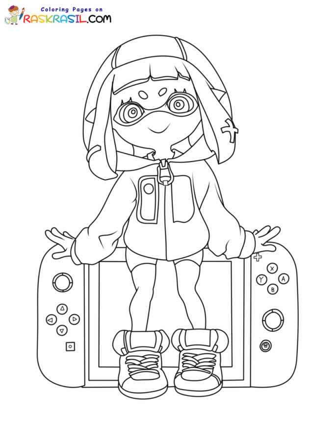 Nintendo Switch Coloring Pages
