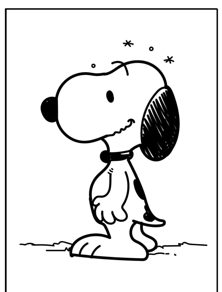Dibujos de Snoopy para Colorear