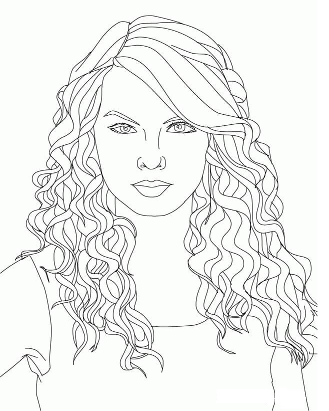 Dibujos de Taylor Swift para Colorear