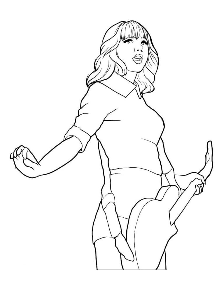 Taylor Swift Coloring Pages