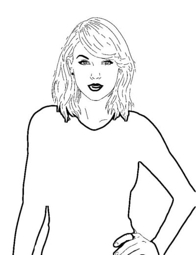 Taylor Swift Coloring Pages