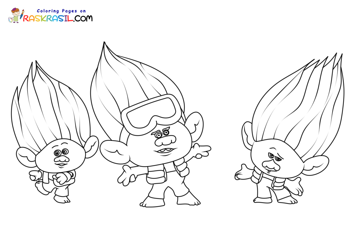 Trolls Band Together Coloring Pages