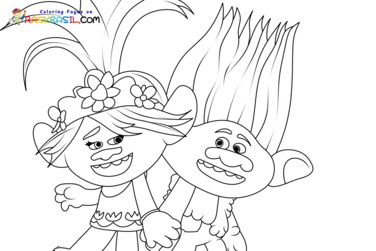 Trolls Band Together Coloring Pages