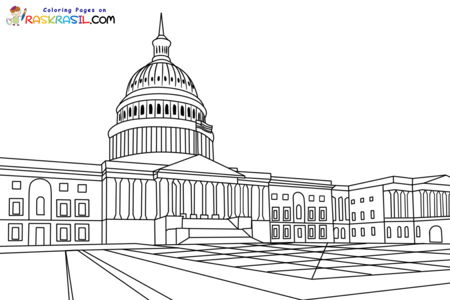 washington monument coloring page