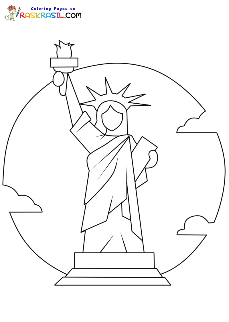 Raskrasil.com-USA-Coloring-Pages-Cute-Statue-of-Liberty