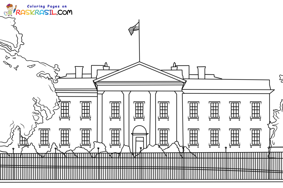 Raskrasil.com-USA-Coloring-Pages-White-House