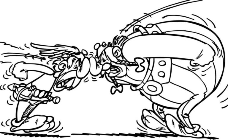 Coloriage Asterix et Obelix à imprimer