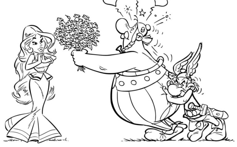 Coloriage Asterix et Obelix à imprimer
