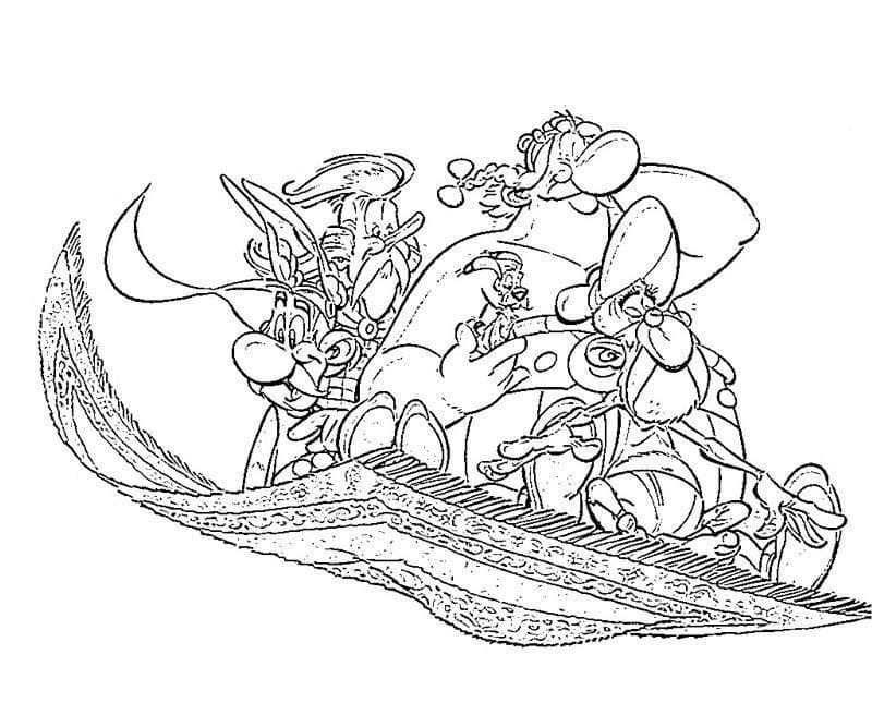 Desenhos de Asterix e Obelix para Colorir