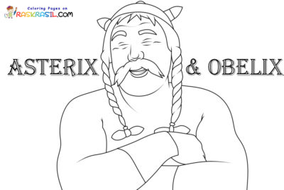 Розмальовки Астерікса й Обелікса для друку