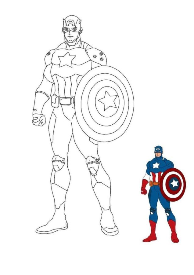 dibujos-de-capit-n-am-rica-para-colorear