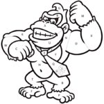 Donkey Kong Coloring Pages
