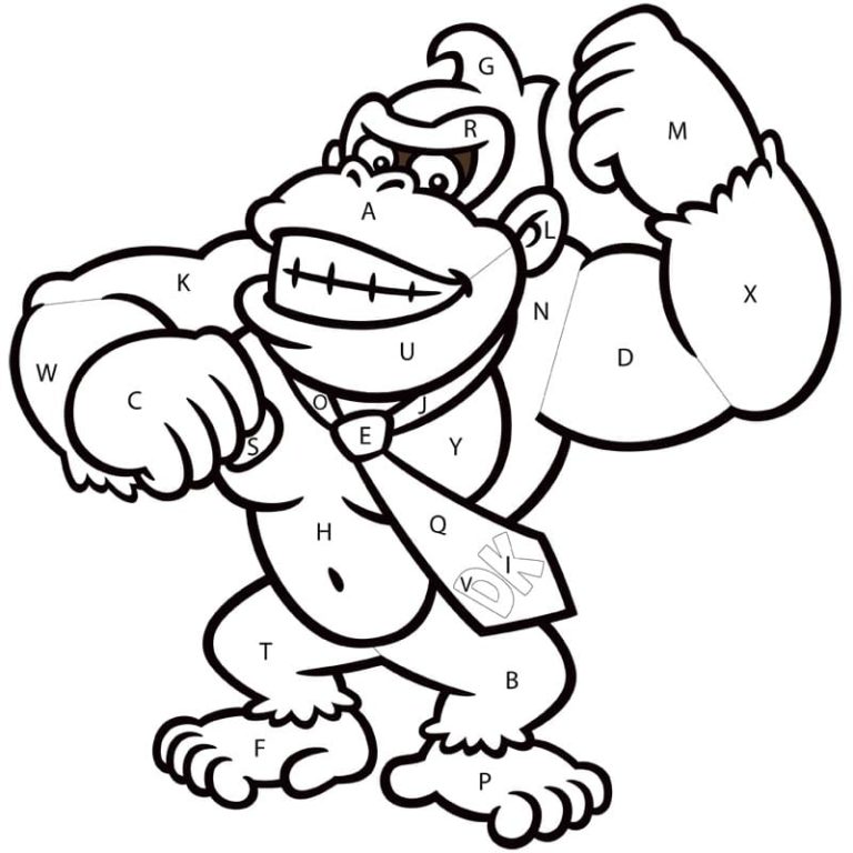 Coloriage Donkey Kong à imprimer