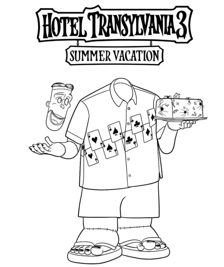 Ausmalbilder Hotel Transsilvanien | Malvorlagen zum Ausdrucken