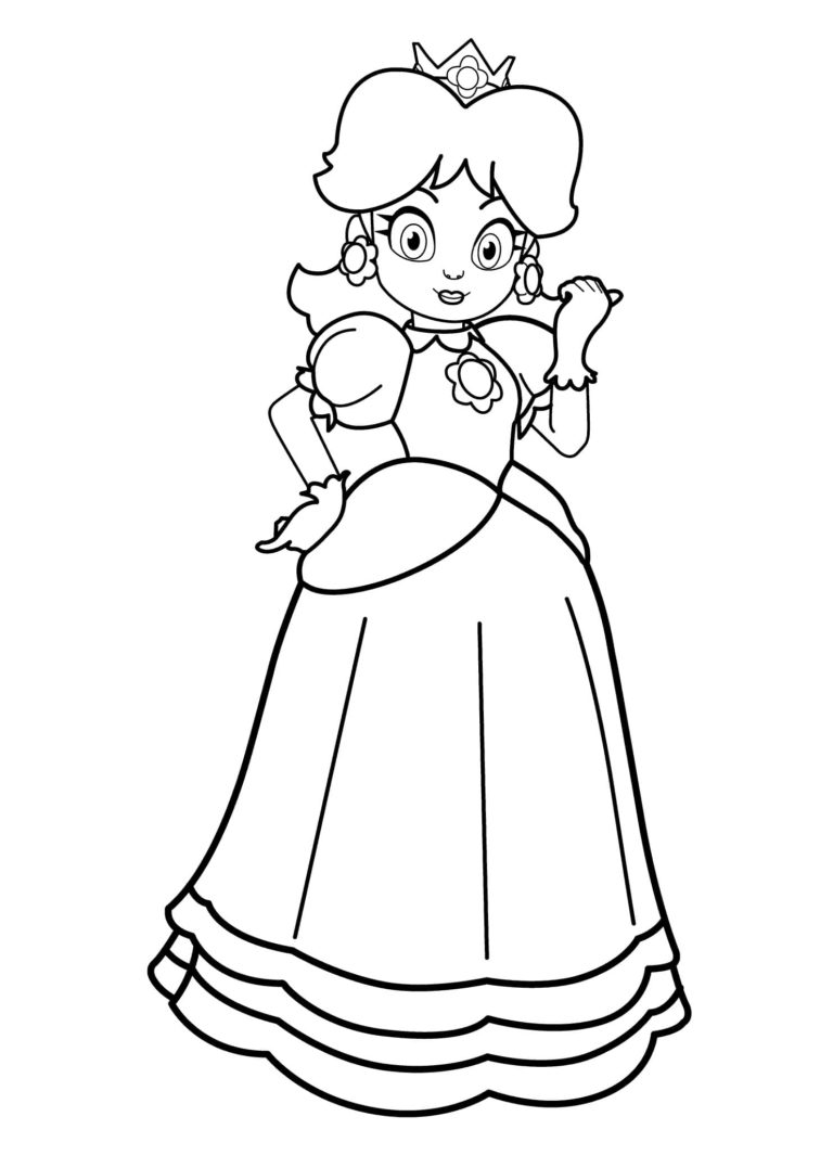 Dibujos de Princesa Peach para Colorear