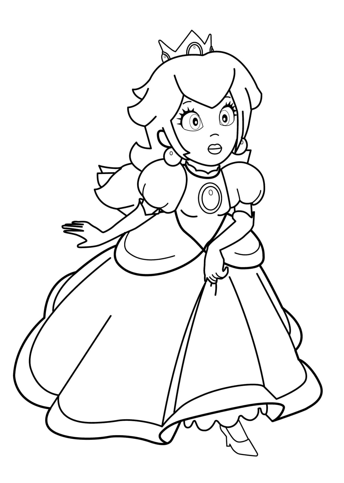 Dibujos de Princesa Peach para Colorear