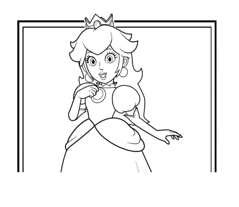 Dibujos de Princesa Peach para Colorear