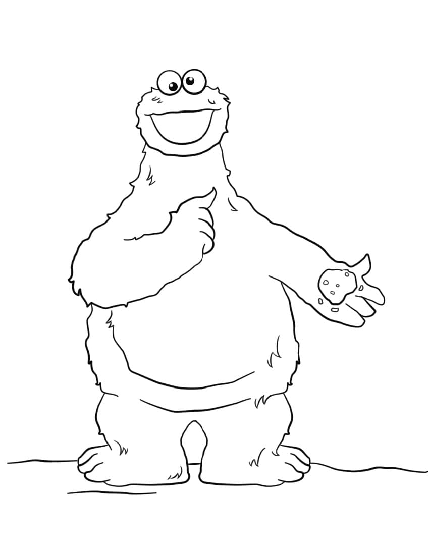 Cookie Monster Coloring Pages