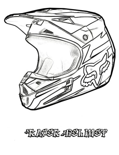 Motocross Helm Ausmalbilder Best Style News And Inspiration