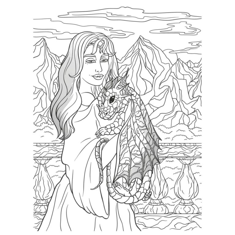 Famous Art Coloring Page - Artwork Samples
