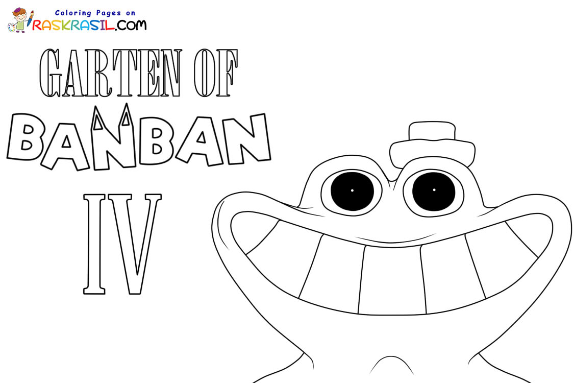 🔴🟡Garden of BanBan 4.Coloring pages 