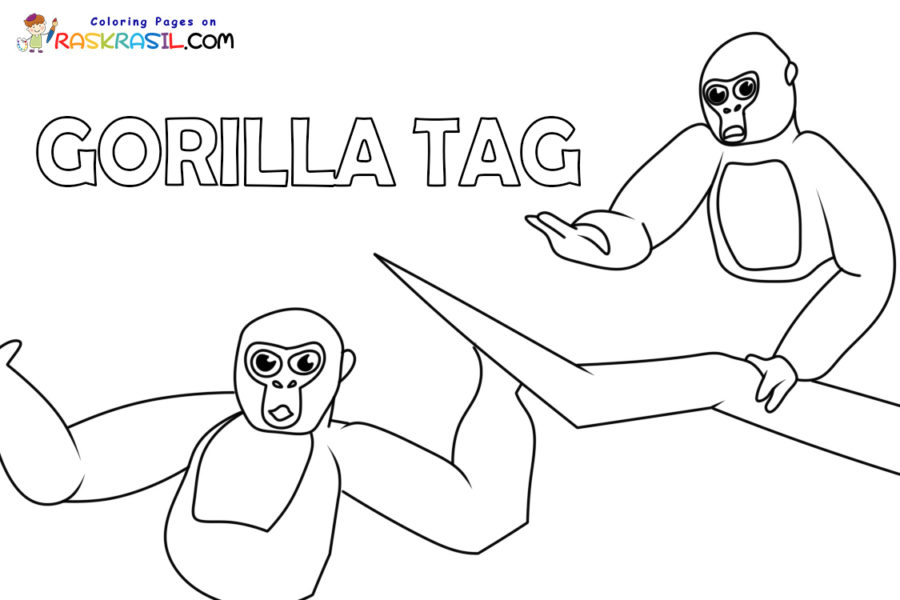 Gorilla Tag Coloring Pages