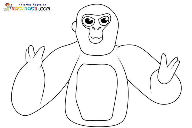 Gorilla Tag Coloring Pages