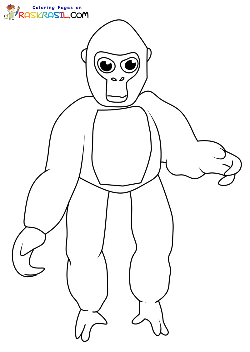 Gorilla Tag Coloring Pages