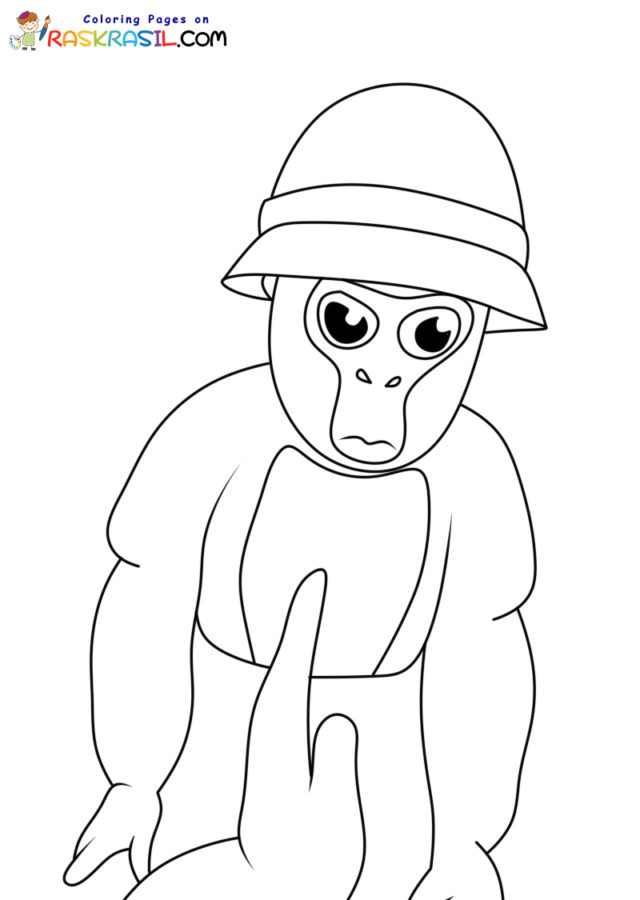 Gorilla Tag Coloring Pages