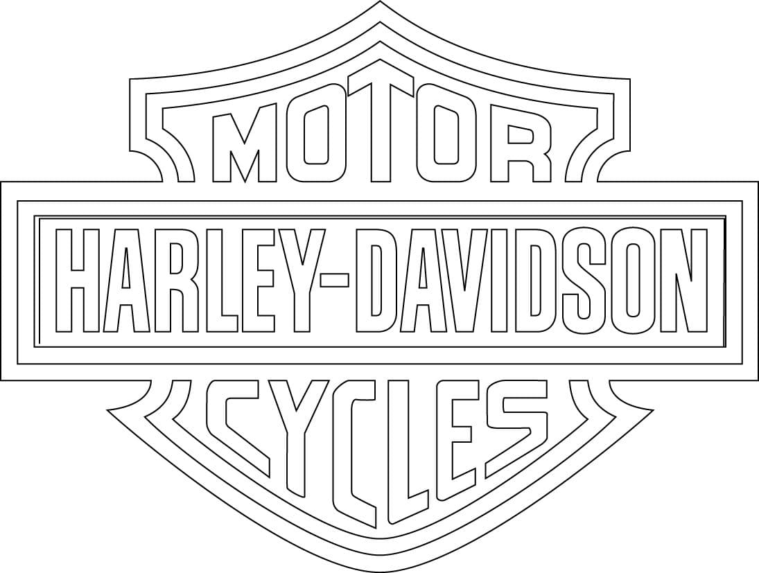 Coloriage Harley Davidson à imprimer