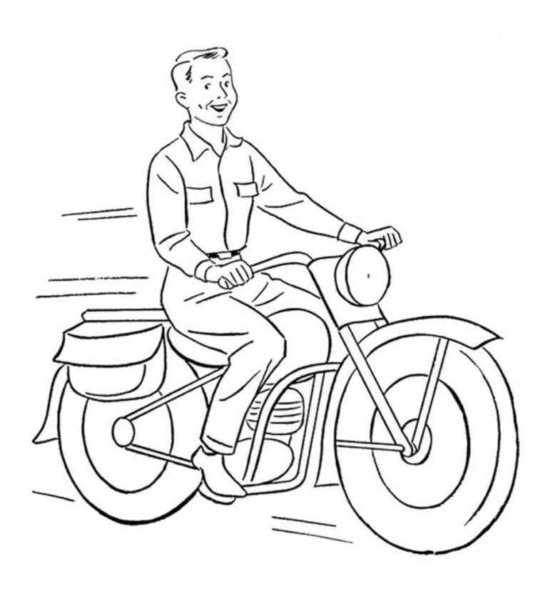Harley Davidson Coloring Pages