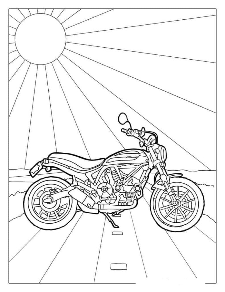 Harley Davidson Coloring Pages