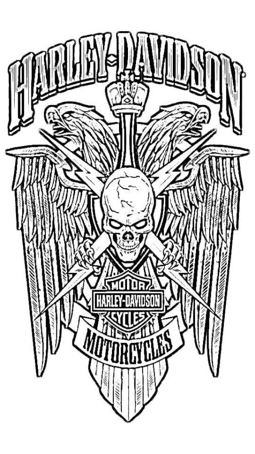 Harley Davidson Coloring Pages