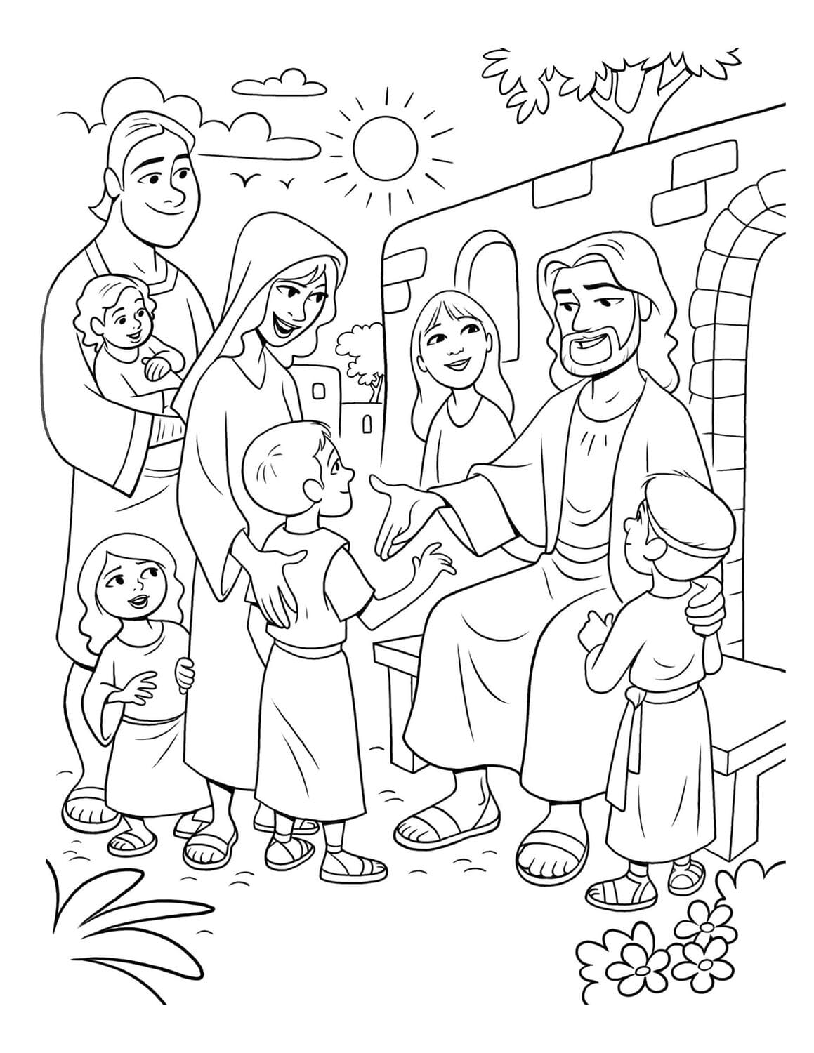 Desenhos de Jesus para Colorir