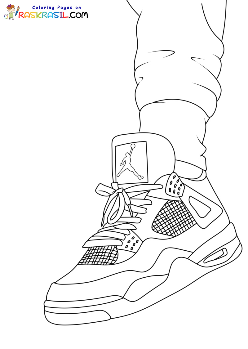 Jordan 4 Coloring Pages