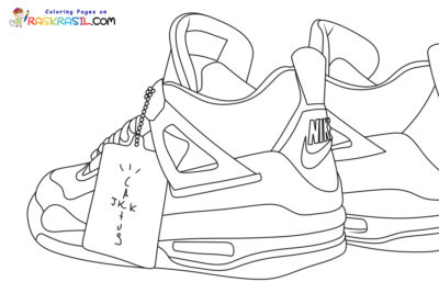 Jordan 4 Coloring Pages