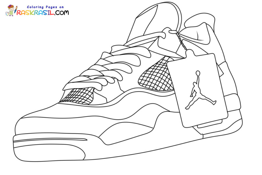 Jordan 4 Coloring Pages