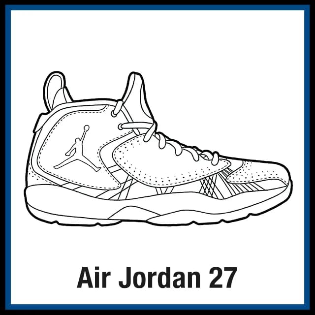 Jordan Shoes Coloring Pages