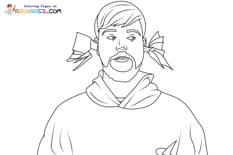 Mr Beast Coloring Pages