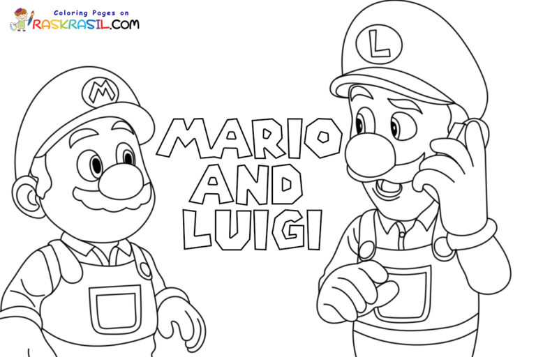 Mario And Luigi Coloring Pages Jace Printable