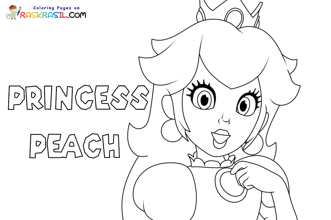 Super Mario Bros - Mario Princesa Peach e Bowser para colorir - How to draw  Mario Movie 