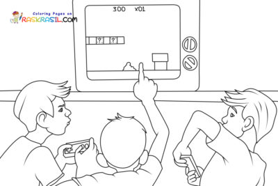 Video Game Coloring Pages | Free Printables