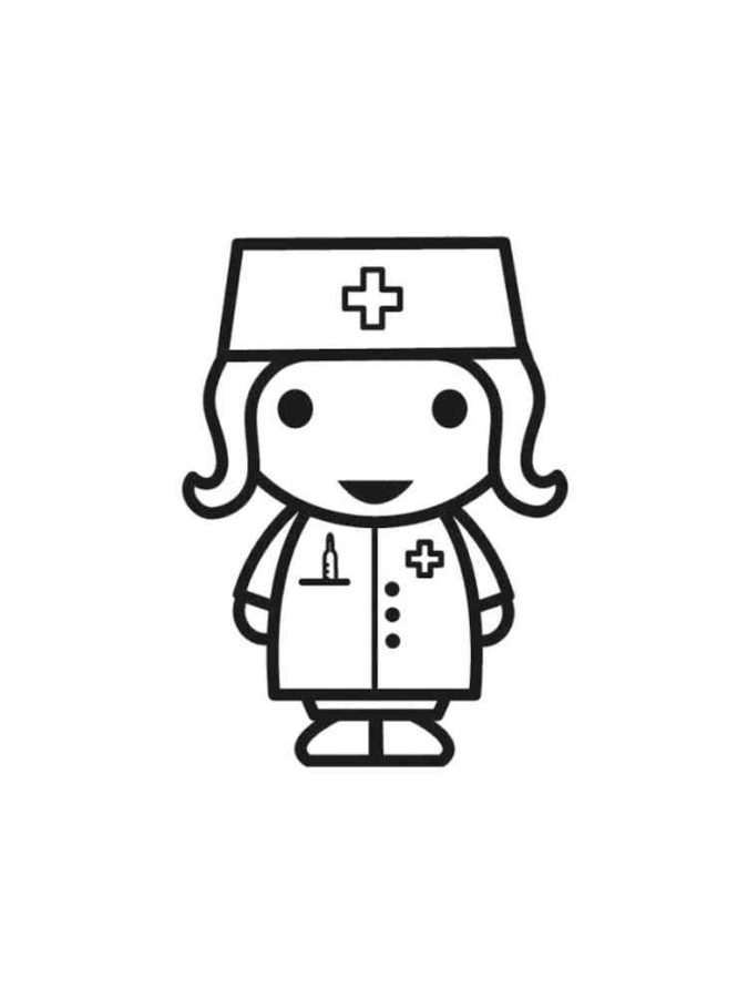 Ausmalbilder Krankenschwester | Malvorlagen zum Ausdrucken