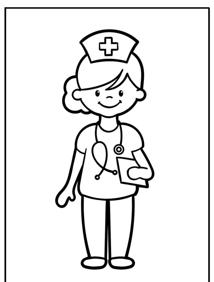 Nurse Coloring Pages