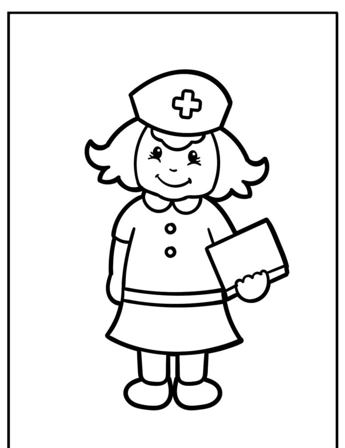 Dibujos de Enfermera para Colorear